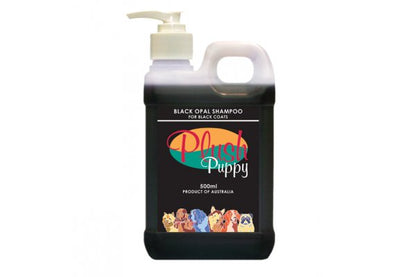 Plush Puppy Black Opal Shampoo – Fargeforsterkende Hundeshampoo for Svart Pels