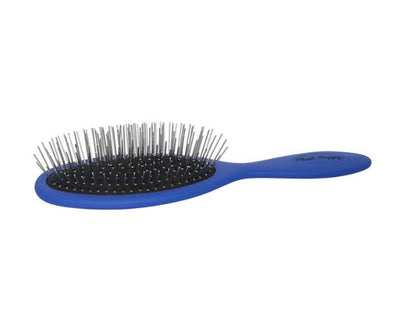 Blue Long Pin Round Tip Brush Pro Grooming Brush