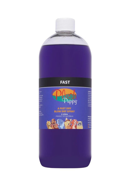 Plush Puppy FAST Blow Dry Spray – Halver Tørketiden for Hundepels