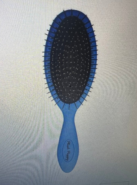 Blue Long Pin Round Tip Brush Pro Grooming Brush