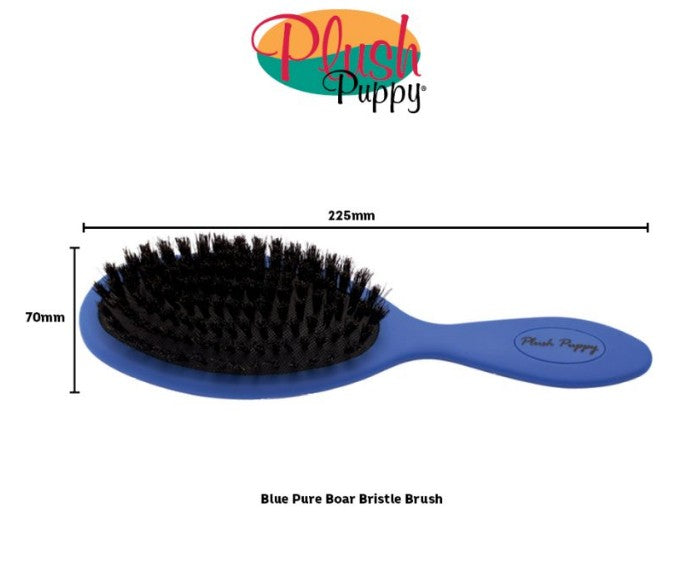 Blue Pure Bristle Brush - Plush Puppy