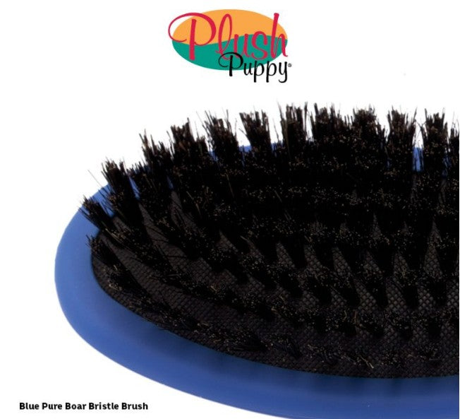 Blue Pure Bristle Brush - Plush Puppy