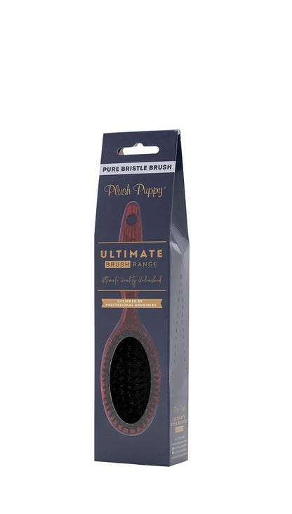 Plush Puppy Ultimate Pure Black Boar Bristle Brush