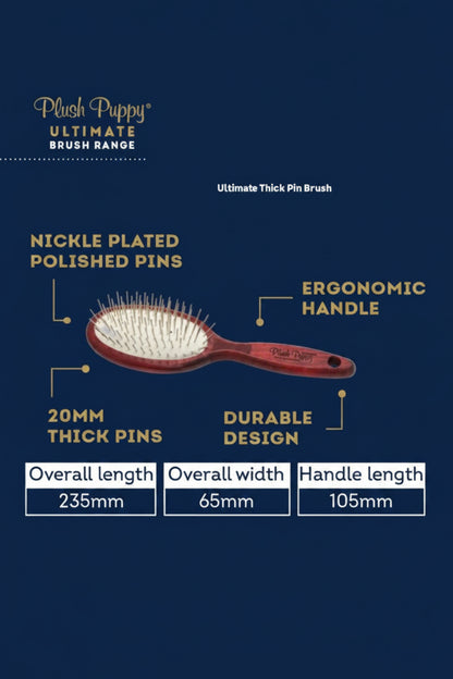 Plush Puppy Ultimate Thick Pin Brush